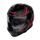 Moto helma Nolan N80-8 Turbolence N-com Flat Black/Red 79