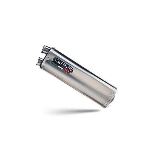 Koncovka výfuku Slip-on GPR DUAL INOX D.140.1.DUAL.IO Matte Inox pre DUCATI Multistrada V4 Rally 1158 2023-2024