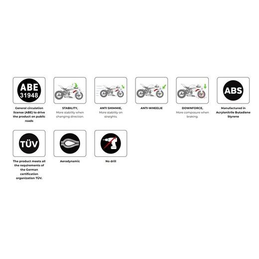 Frontal spoilers PUIG NAKED 22605C karbónový vzhľad