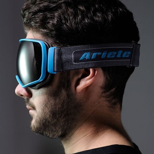 Okuliare ARIETE PANORAMA 14900-NMS mirrored lens black melange strap