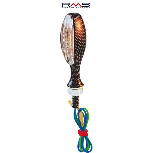 Blinker RMS 246480160 Karbonový vzhľad, priehľadné sklo Homologácia