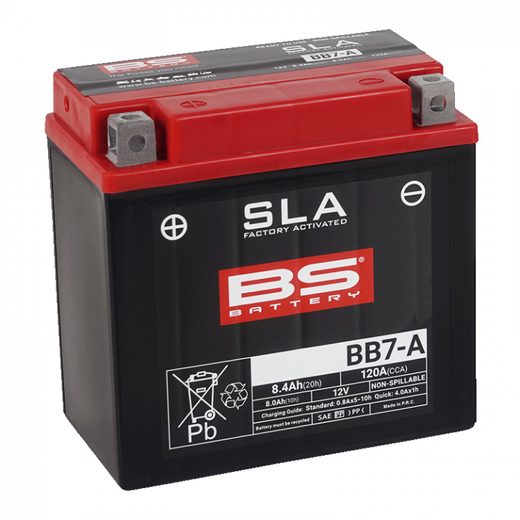 V továrni aktivovaný akumulátor BS-BATTERY BB7-A SLA
