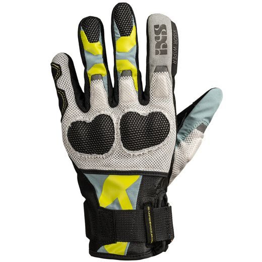 Women's gloves iXS VENTURE-AIR 1.0 X4-050606 black-blue grey-lime yellow DS