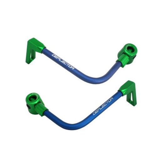 Lever guard ACCOSSATO with blue hose and joint right + left, aluminium
