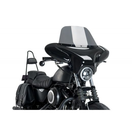 Plexi na motorku CUSTOMACCES BATWING EH0009H dymové