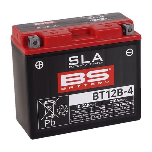V továrni aktivovaný akumulátor BS-BATTERY BT12B-4 (YT12B-4) SLA