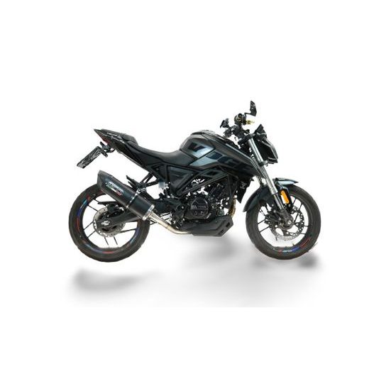 Výfuk kompletný GPR FURORE EVO4 NERO VO.11.CAT.FUNE Matte Black pre VOGE Brivido 125 R 2025-2026