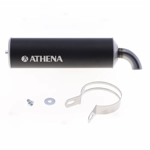 Koncovka výfuku ATHENA S410000303007 Black aluminium ø70mm x 250mm
