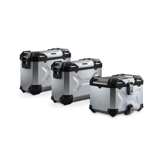 Adventure set kufrů-stříbrné Suzuki DL 650 V-Strom (17-).