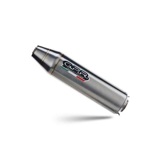 Koncovka výfuku Slip-on GPR DEEPTONE ATV PO.5.2.DEATVCURV Brushed Stainless steel including removable db killer and link pipe