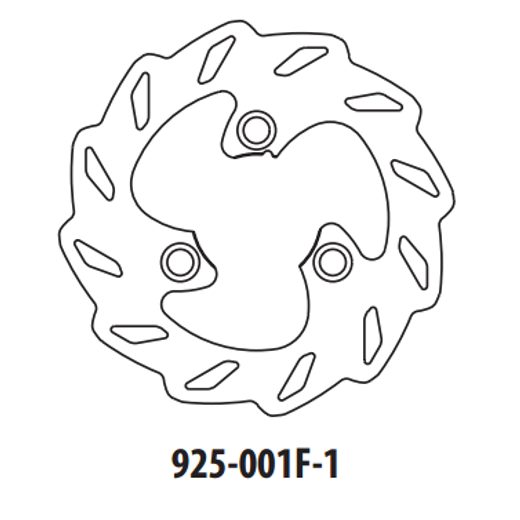 Brzdový kotúč GOLDFREN 925-001F-1 predné 180 mm