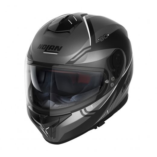 Moto helma Nolan N80-8 Astute N-com Flat Lava GREY 23