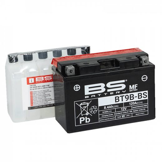 Bezúdržbový motocyklový akumulátor BS-BATTERY BT9B-BS (YT9B-BS)