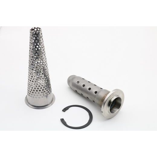 Universal silencer GPR ULTRACONE CAFÉ RACER CAFE.34.ULTRA Brushed Stainless steel without link pipe