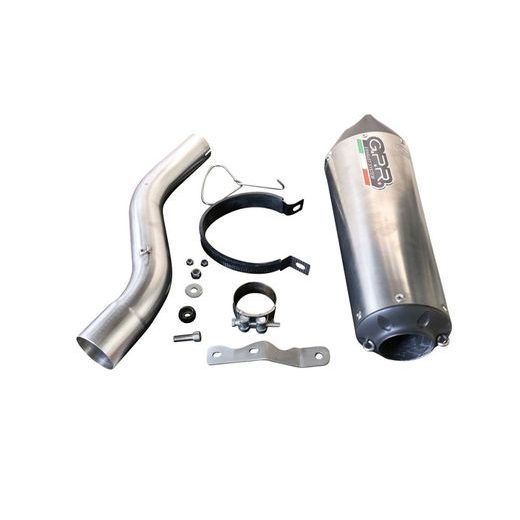 Koncovka výfuku Slip-on GPR NEW GRAND PRIX EVO TITANIUM E4.BM.105.GPAN.TO Brushed Titanium including removable db killer and link pipe