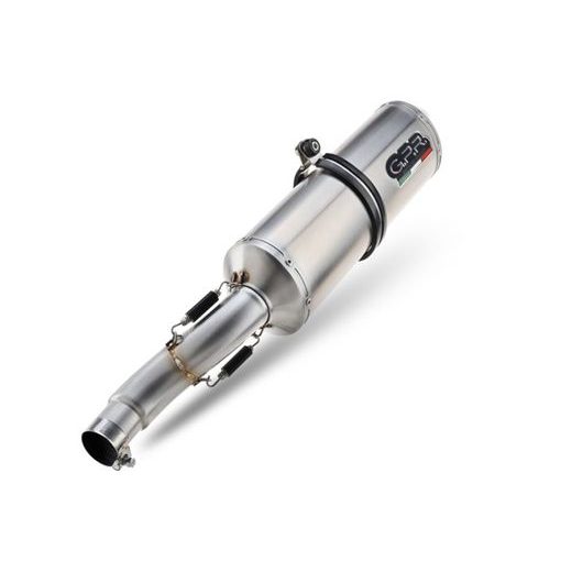 Dvojitá koncovka výfuku Slip - on GPR SATINOX H.47.SAT Brushed Stainless steel including removable db killers and link pipes