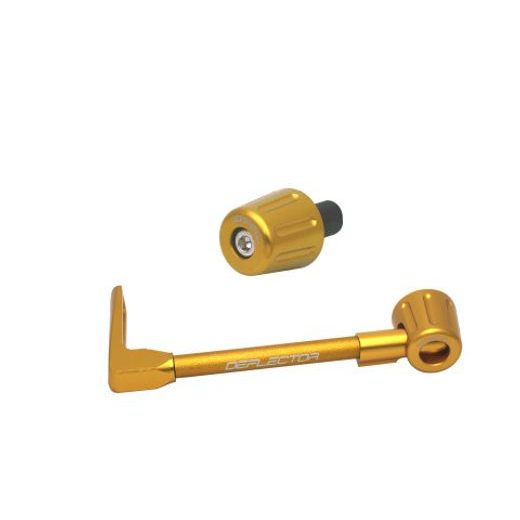 Lever guard ACCOSSATO with gold hose and joint left, aluminium