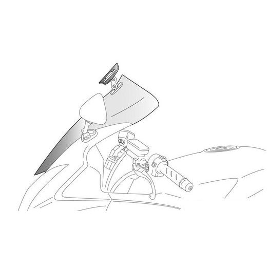 Plexi štít PUIG TOURING WITH VISOR 5905H dymové