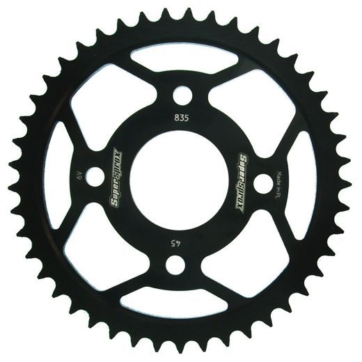 Reťazová rozeta SUPERSPROX RFE-835:45-BLK čierna 45T, 428