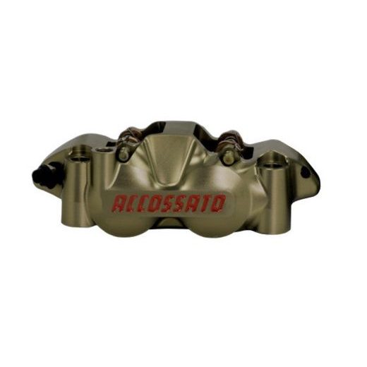 Radial brake caliper ACCOSSATO CNC-worked monoblock PZ001 108 mm pistons in titanium