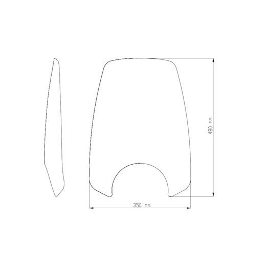 Plexi na motorku PUIG NEW. GEN TOURING 9438H dymové
