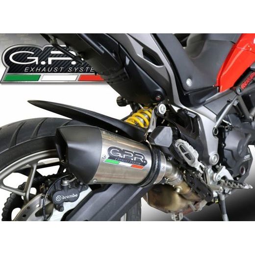 Koncovka výfuku Slip-on GPR NEW GRAND PRIX EVO TITANIUM E5.D.139.GPAN.TO Brushed Titanium including removable db killer and link pipe