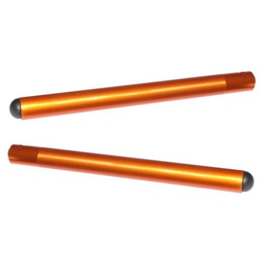 Clip-ons ACCOSSATO aluminium, 280mm without caps, Orange