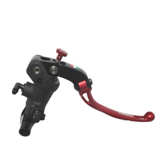 Radial brake master cylinder ACCOSSATO 19 x 20 with folding lever,red