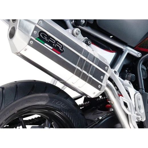 Koncovka výfuku Slip-on GPR HYPER SONIC INOX E5.Y.232.1.HYSOIN Brushed Stainless steel including removable db killer and link pipe