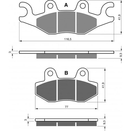 Brzdové obloženie GOLDFREN 329 AD STREET