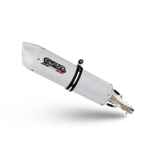 Koncovka výfuku Slip-on GPR ALBUS CERAMIC A.72.RACEDB.ALB White glossy including link pipe and removale dbkiller