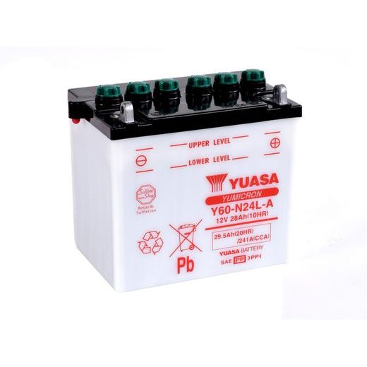 Yumicron battery with acid YUASA Y60-N24L-A