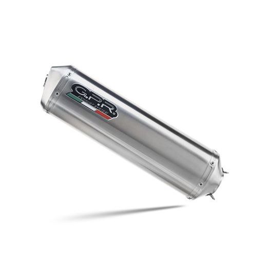 Koncovka výfuku Slip-on GPR SATINOX E5.BM.101.SAT Brushed Stainless steel including removable db killer and link pipe