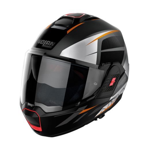 Moto helma Nolan N120-1 Nightlife N-com Flat Lava Grey 26