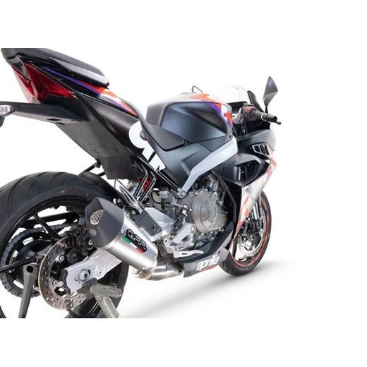 Výfuk kompletný GPR NEW GRAND PRIX EVO TITANIUM A.78.RACEDB.GPAN.TO Brushed Titanium including removable db killer