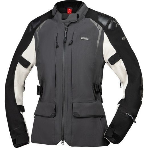 Women's laminated jacket iXS TOURSTER-STX 2.0 X2-111606 dark grey-black-cool grey D3XL