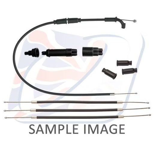 1:3 Throttle cable assembly Venhill S01-4-174 s nízkym trením čierna