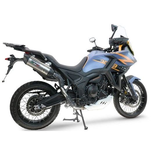 Koncovka výfuku Slip-on GPR FURORE-X TITANIO Z.19.FUXTIT Brushed Titanium including removable db killer and link pipe