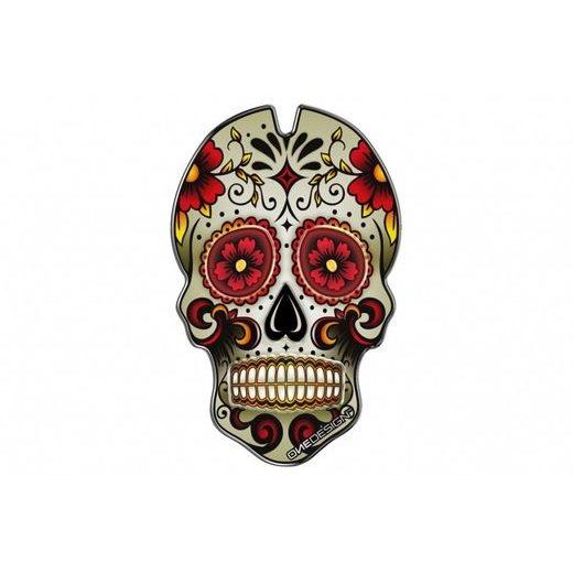 Tank pad PUIG SKULL 3673R červené