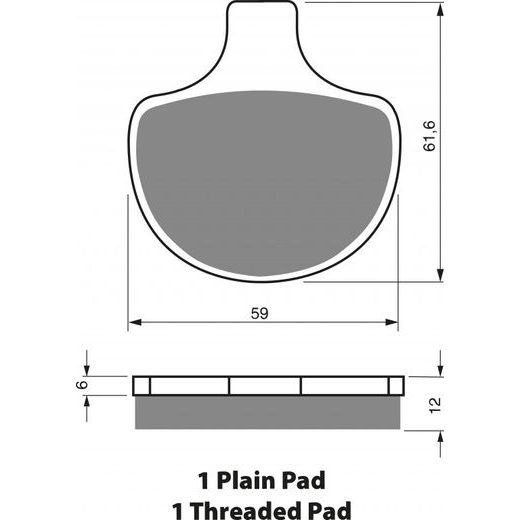 Brzdové obloženie GOLDFREN 057 S3