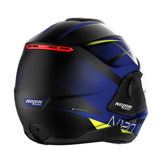 Moto helma Nolan N120-1 Nightlife N-com Flat Black 28