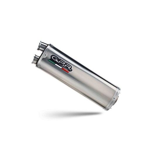 Koncovka výfuku Slip-on GPR DUAL INOX E5.BM.99.1.DUAL.IO Matte Inox including removable db killer and link pipe