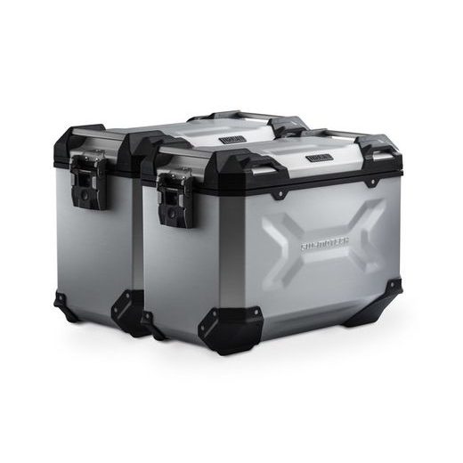 TRAX ADV sada bočních kufrů-stříbrné 45/45 l. Suzuki DL 650 (17-).