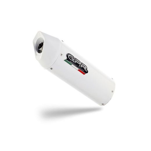 Koncovka výfuku, uchytená skrutkami GPR ALBUS K.60.ALB White glossy including removable db killer