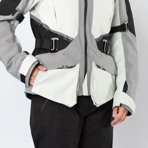 Women's laminated jacket iXS TOURSTER-STX 1.0 X2-111605 light grey-grey DK3XL