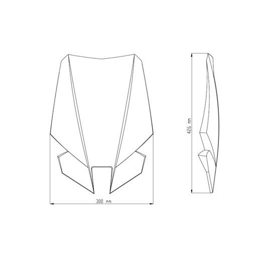 Plexi na motorku PUIG NEW. GEN TOURING 9377W priehľadné