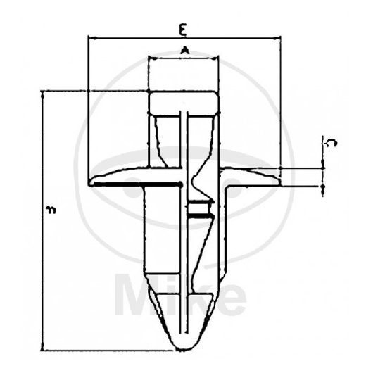 Plastové nity -Push JMT 10 kusov