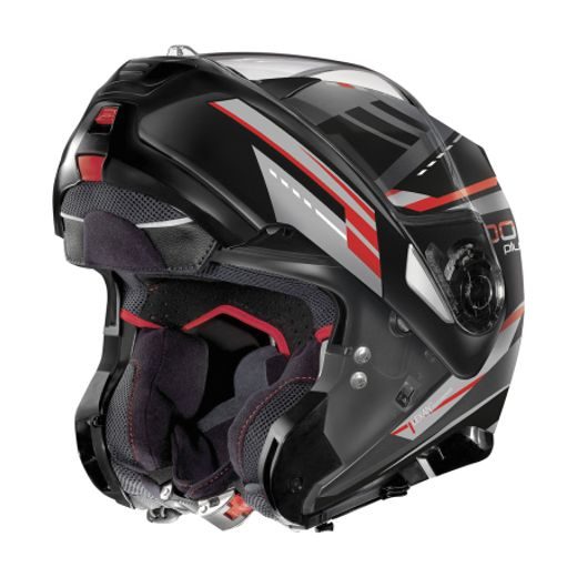 Moto helma Nolan N100-5 Plus IlluviumN-Com Flat Lava Grey 60