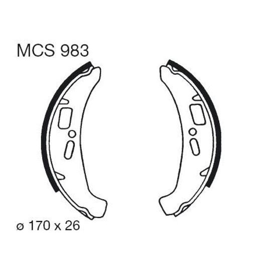 Brzdové čeľuste LUCAS MCS 983