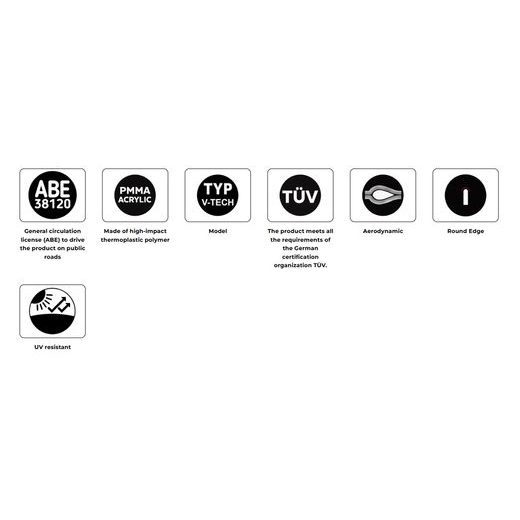 Plexi na motorku PUIG V-TECH LINE SPORT 22583W priehľadné